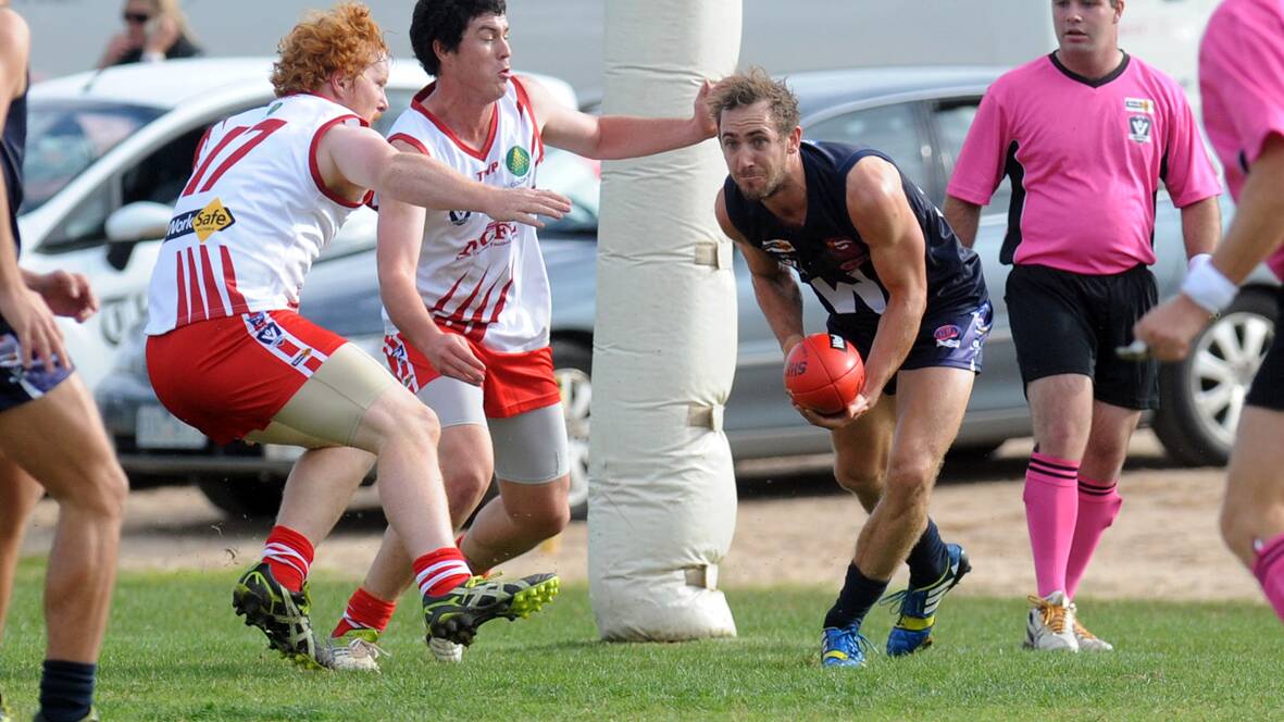 Beau Cosson in action for the Wimmera. Picture: PAUL CARRACHER