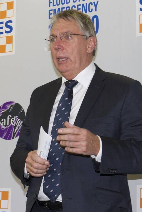 Minister for Water Peter Walsh in Ararat last Thursday.