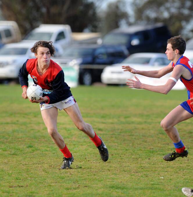FIRST CHANCE: Jack Shields will play his first senior game of the year for Laharum when his side takes on Rupanyup.