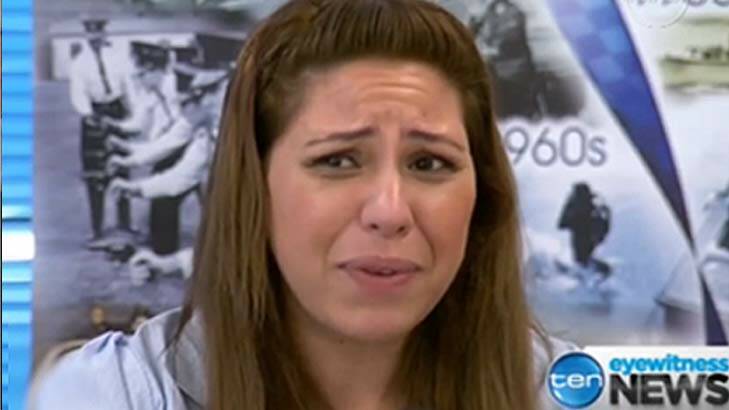 Aida recounts her attempted abduction. Photo: Channel Ten