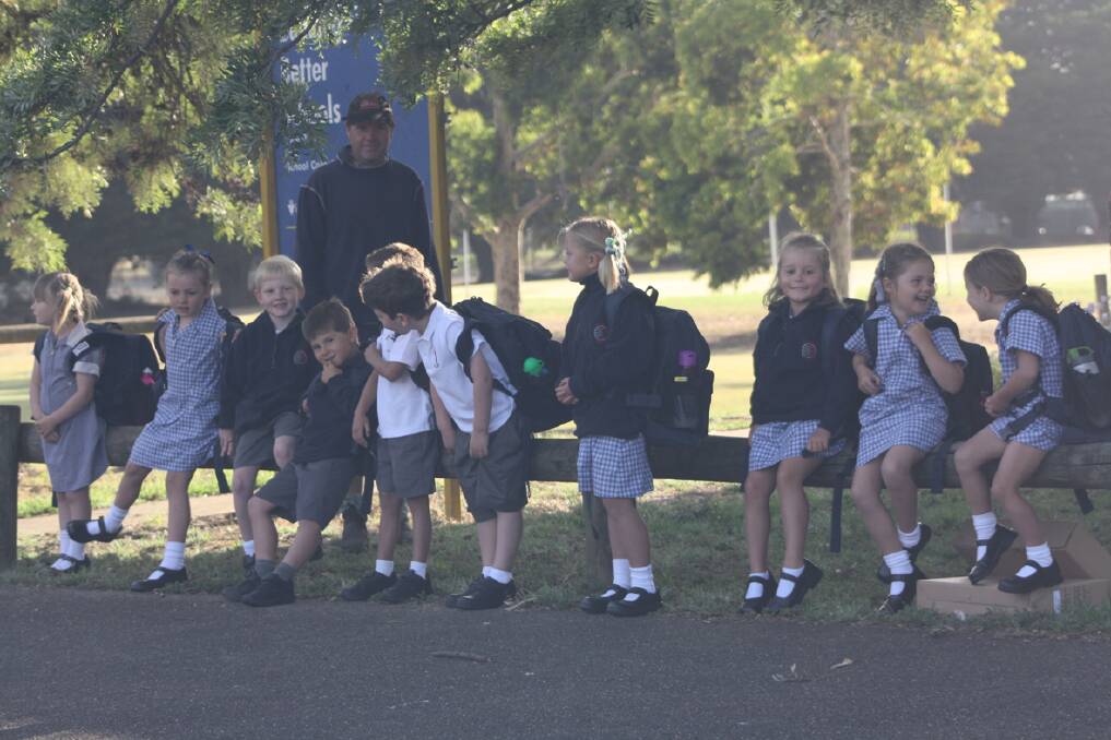 Pictured are Lake Bolac s new preps, L-R, Jess, Lily, Cooper, Braden, Sam, Benjamin, Sophie, Sophie, Lily and Chloe with Duncan Giles at the back.
