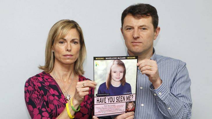 Kate and Gerry McCann hold a computer generated image of how their missing daughter Madeleine might look on May 2, 2012.