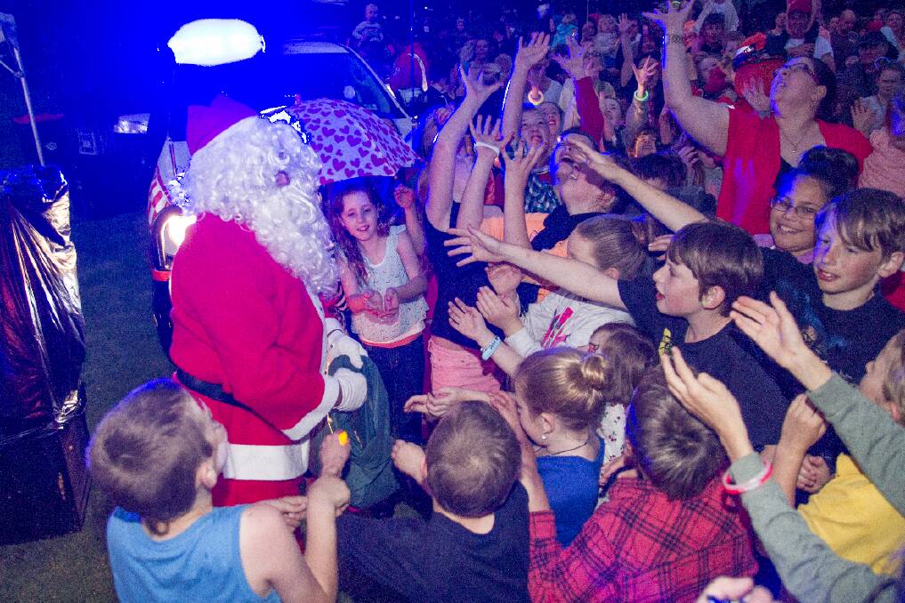 Santa is always a favourite and it was no different at this year's Carols in the gardens.