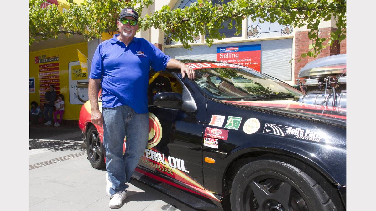 Doug Rawnsley came from Sydney with his drag car