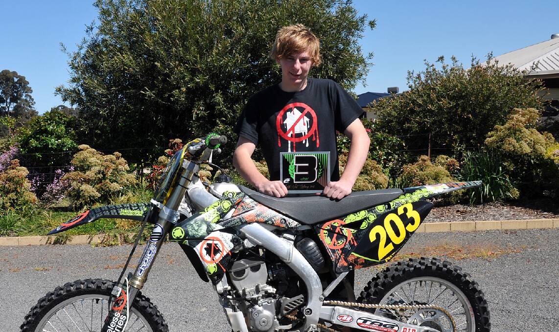 Motocross racer Nic Spry-Gellert has been making a name for himself on the circuit. Picture: KERRI KINGSTON.
