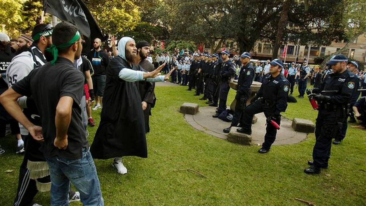 Muslim protest against US movie. Photo: James Brickwood
