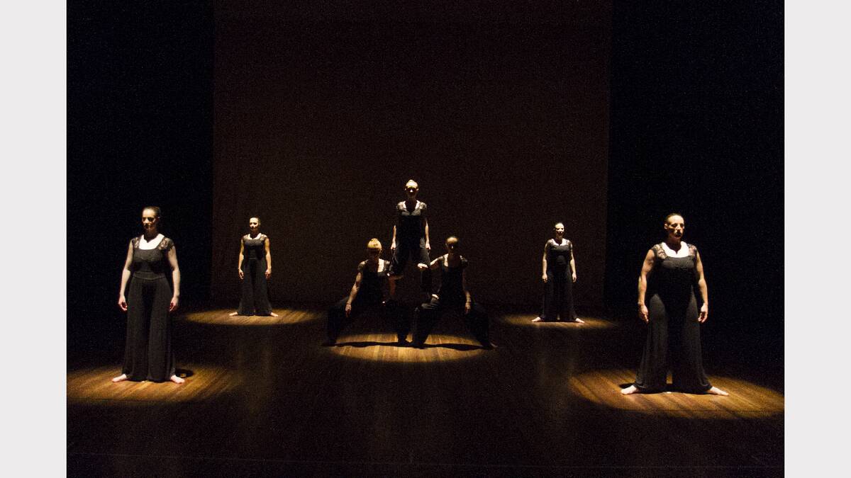 Dramatic lighting was put to good use in this dance by the senior students.