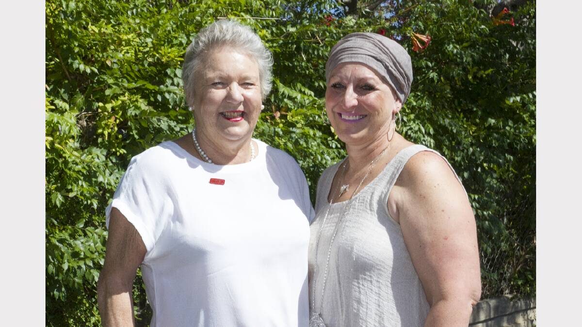 Susan Crutch and Sherri Holtham are on very different breast cancer journeys and are encouraging everyone to support the Breast Cancer Network Australia through the Rockers for Knockers ball next week.  Picture: PETER PICKERING