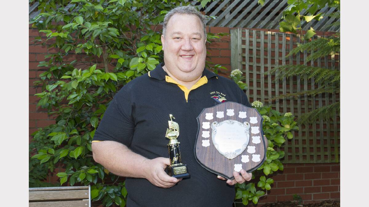 President Scott Barrie was awarded Bandperson of the Year at the Ararat City Band’s presentation night.