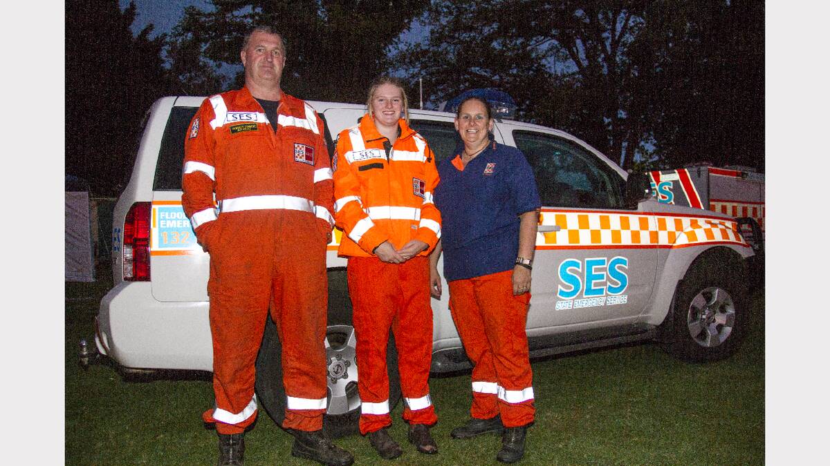 SES members Geoff, Chloe and Donna Dunmore were on hand at the event.