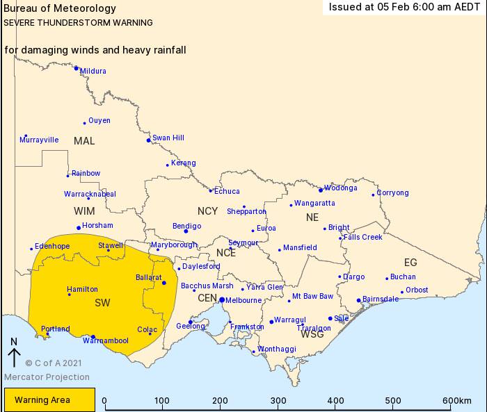 Severe weather warning for Friday, forecast for damaging winds and heavy rain