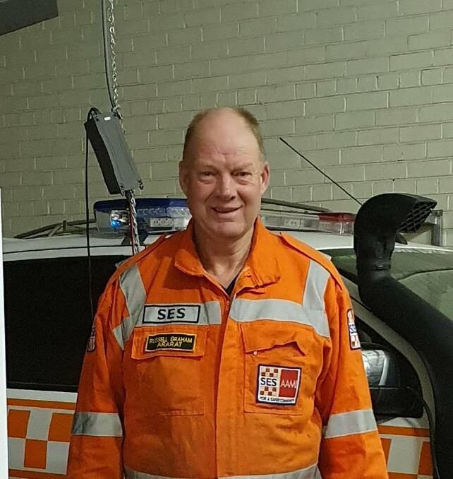 HERE TO HELP: Russell Graham has been volunteering for the Victorian State Emergency Services Ararat Unit for more than 40 years. Picture: CONTRIBUTED