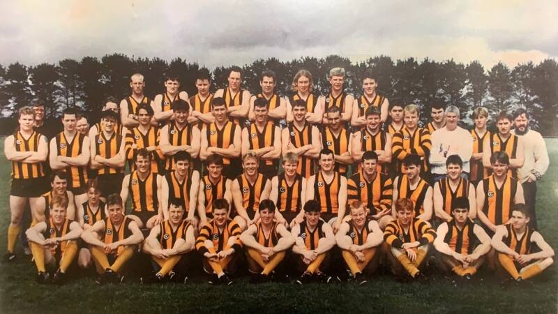ON TOP: Richard Bibby said being part of Tatyoon's 1995 premiership winning team was one of his highlights at the club. It was the first of three premierships the club won in the 1990s. Picture: CONTRIBUTED