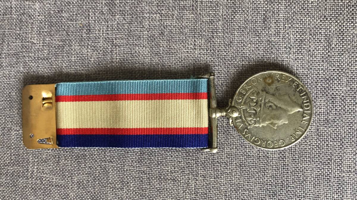 RETURNED: Hector Aldridge's medal from, now in the possession of his son, Peter. Picture: CONTRIBUTED