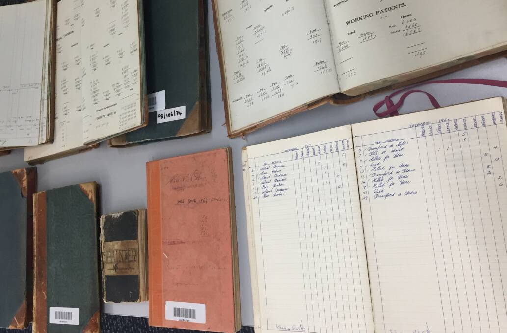 THE RECORD BOOKS: The 21 books Ararat Genealogy Society has procured give various insights into life at Aradale Asylum. Picture: KLAUS NANNESTAD