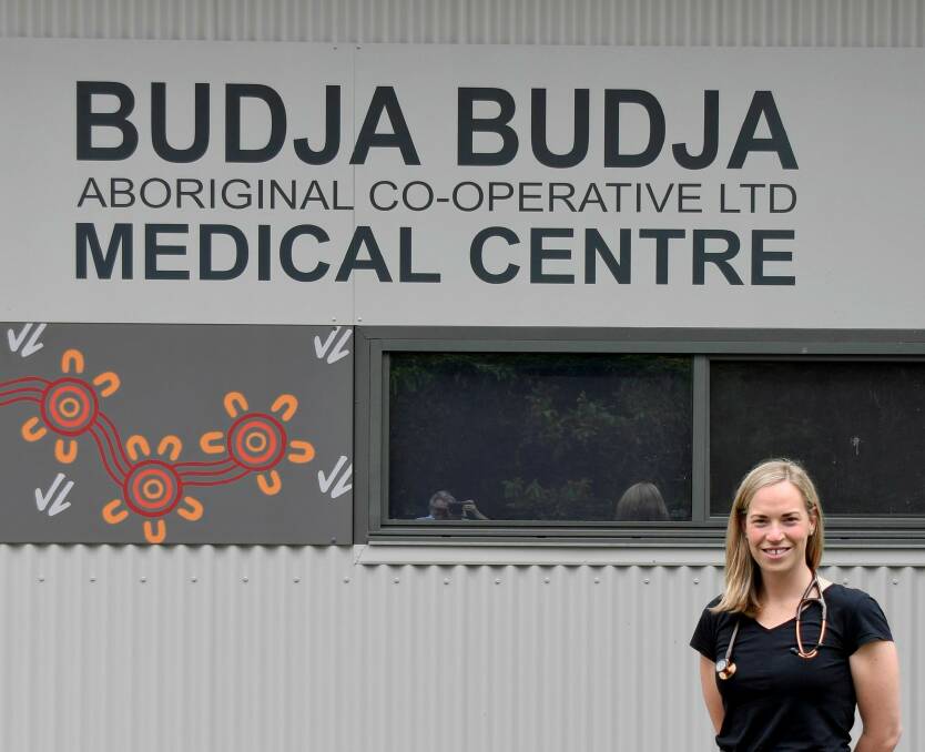 CLINICAL SIGNS: Doctor Amanda Gibbons outside of Halls Gap's Budja Budja Aboriginal Cooperative Medical Centre. Picture: CONTRIBUTED