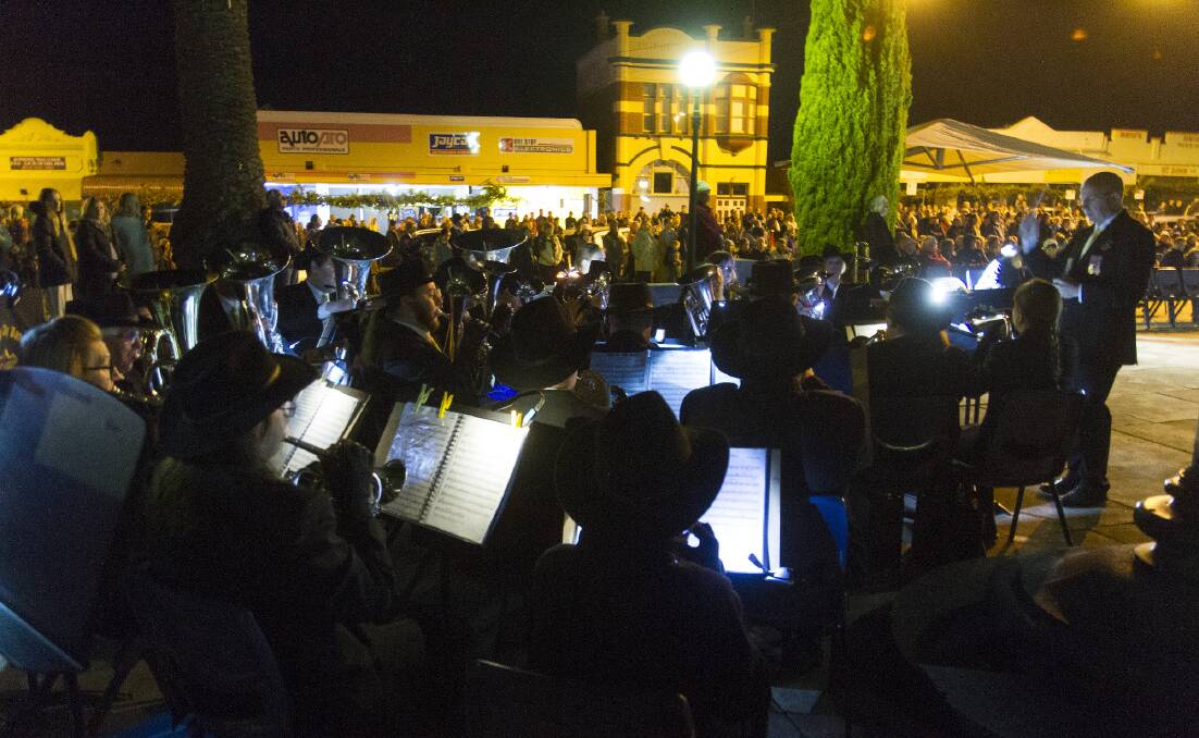 DAWN SERVICE: Ararat City Band at Ararat's 2018 Anzac Day Dawn service on Wednesday. Picture: PETER PICKERING