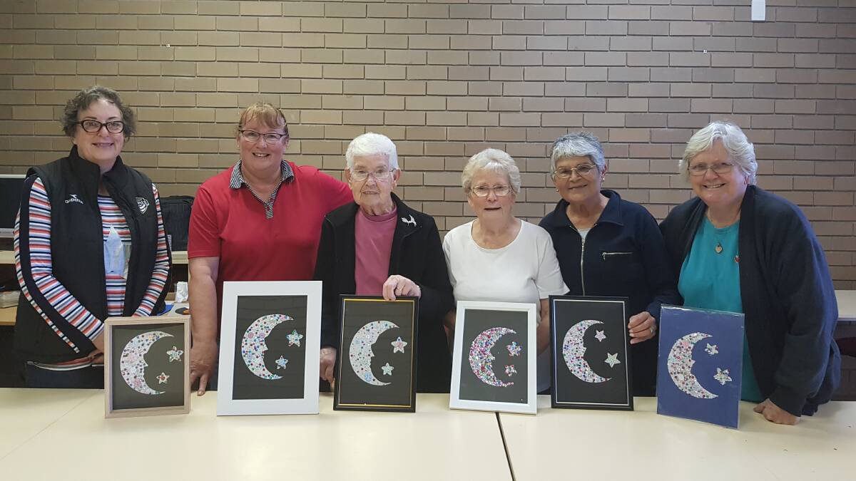 ARTISTRY: U3A Ararat Craft group tutor Janine Adams, and participants Wendy Lewis, Loris Baird, Margaret Binding, Anna Collins, and Bertha Grant with some of their creations. Picture: CONTRIBUTED