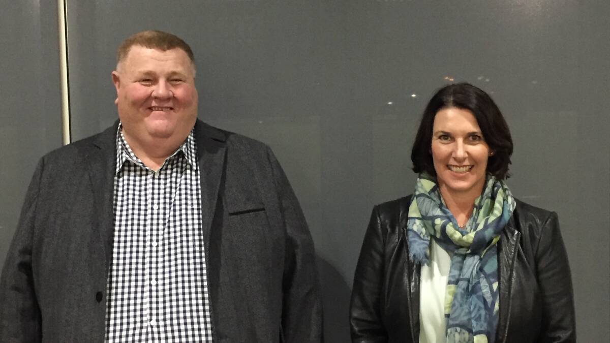 ON THE UP: Ararat Rural City Council chief executive Dr Tim Harrison and mayor Jo Armstrong. Picture: KLAUS NANNESTAD 