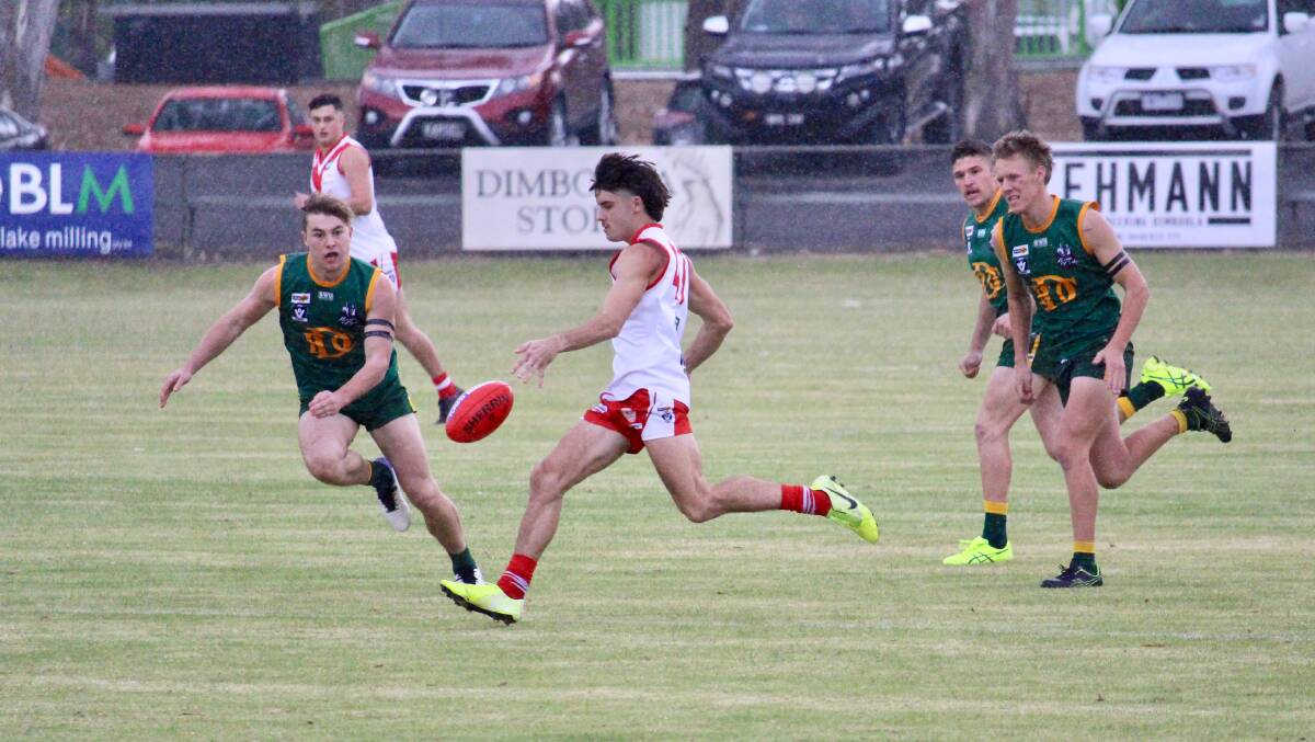 ROUND FOUR: Dimboola capitalised on an early lead against Ararat to take victory. Pictures: GISELLE ALLGOOD