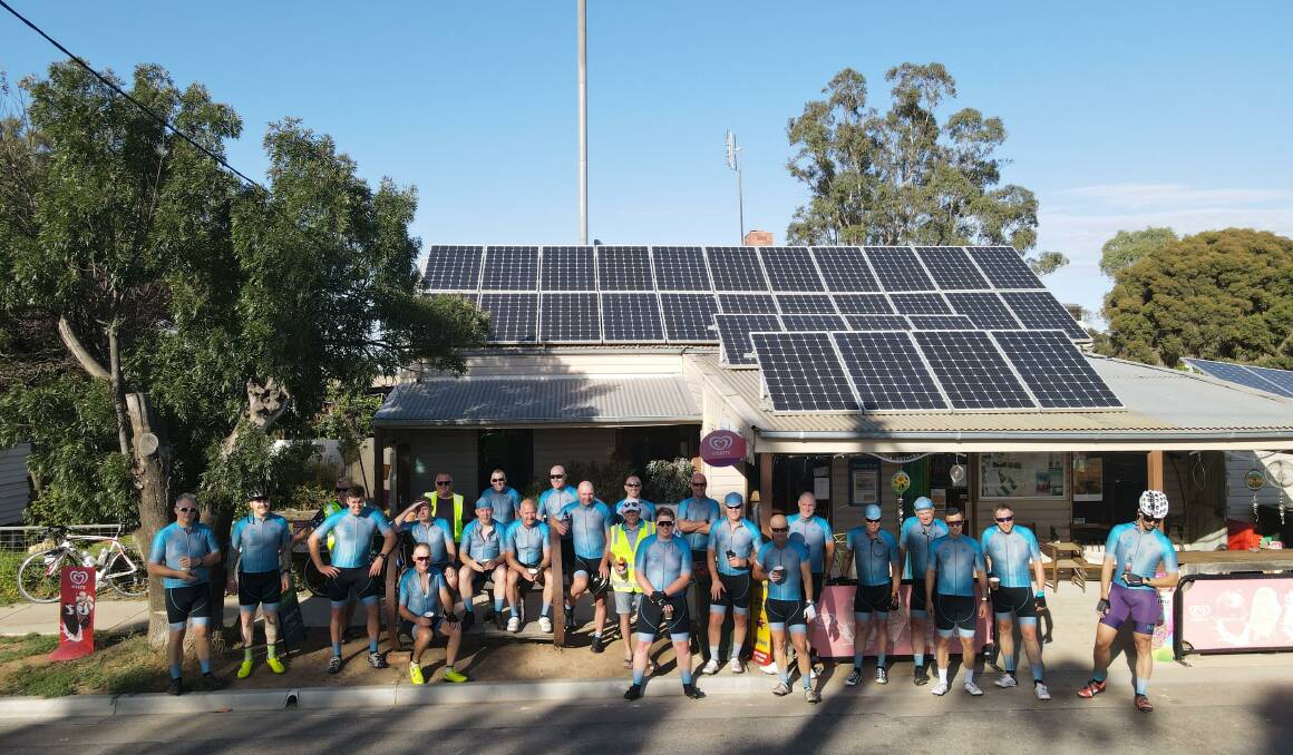 CYCLING FOR A CAUSE: The Pedal for Prostate riders in Halls Gap. Picture CONTRIBUTED