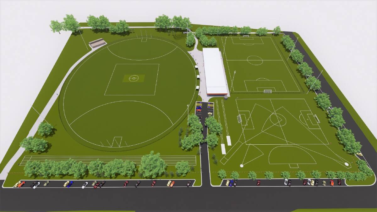 GRAND PLANS: A plan of the Gordon Street Recreation Reserve redevelopment. Picture: CONTRIBUTED