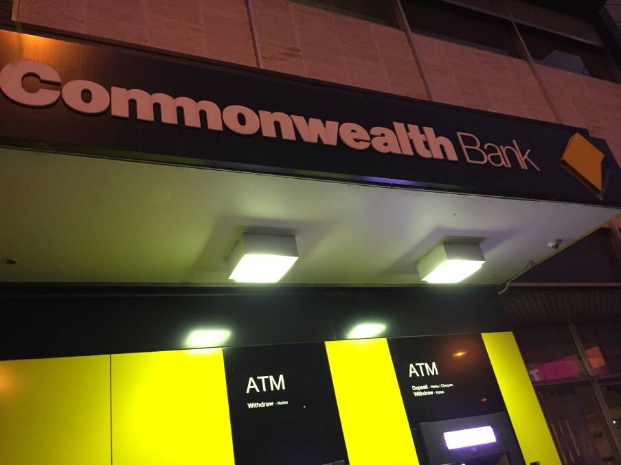 LIGHTS ON: Commonwealth Bank's Ararat branch. Picture: KLAUS NANNESTAD