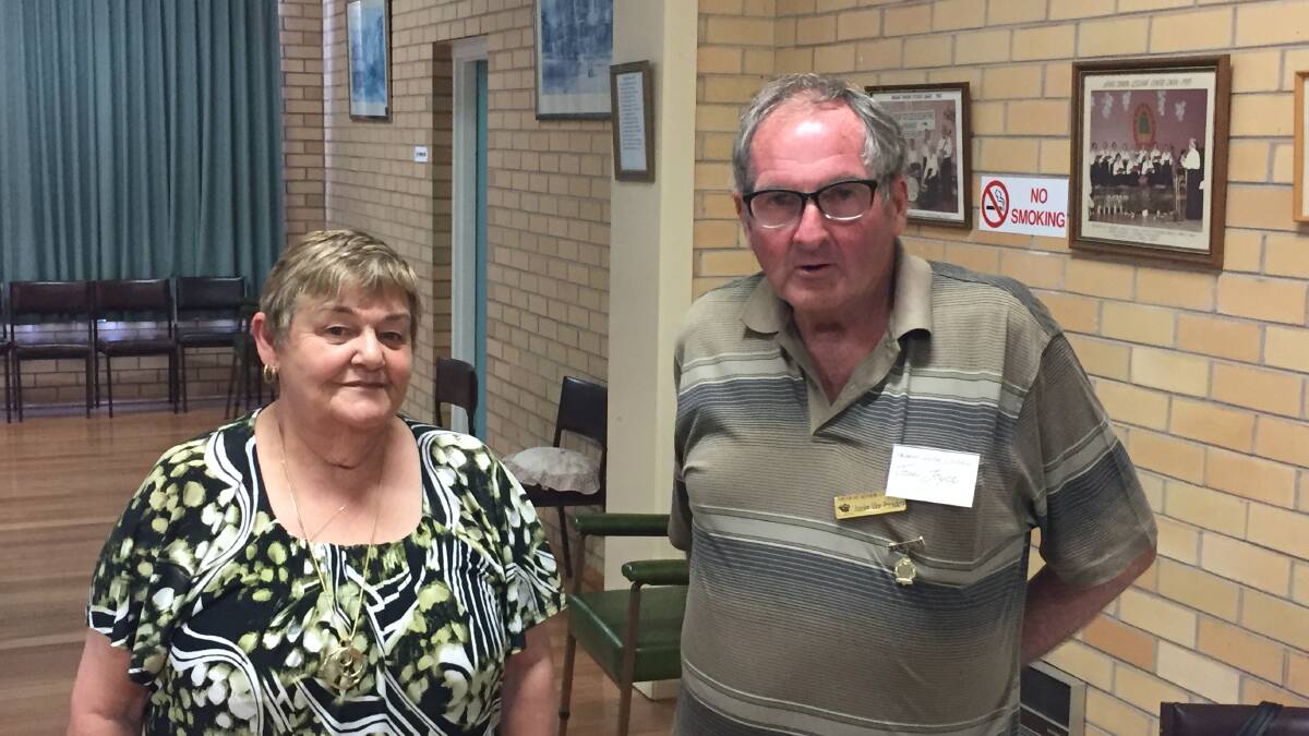 WELCOME BACK: Ararat Senior Citizen Club secretary Janet Murphy and life member John Joyce. Picture: KLAUS NANNESTAD