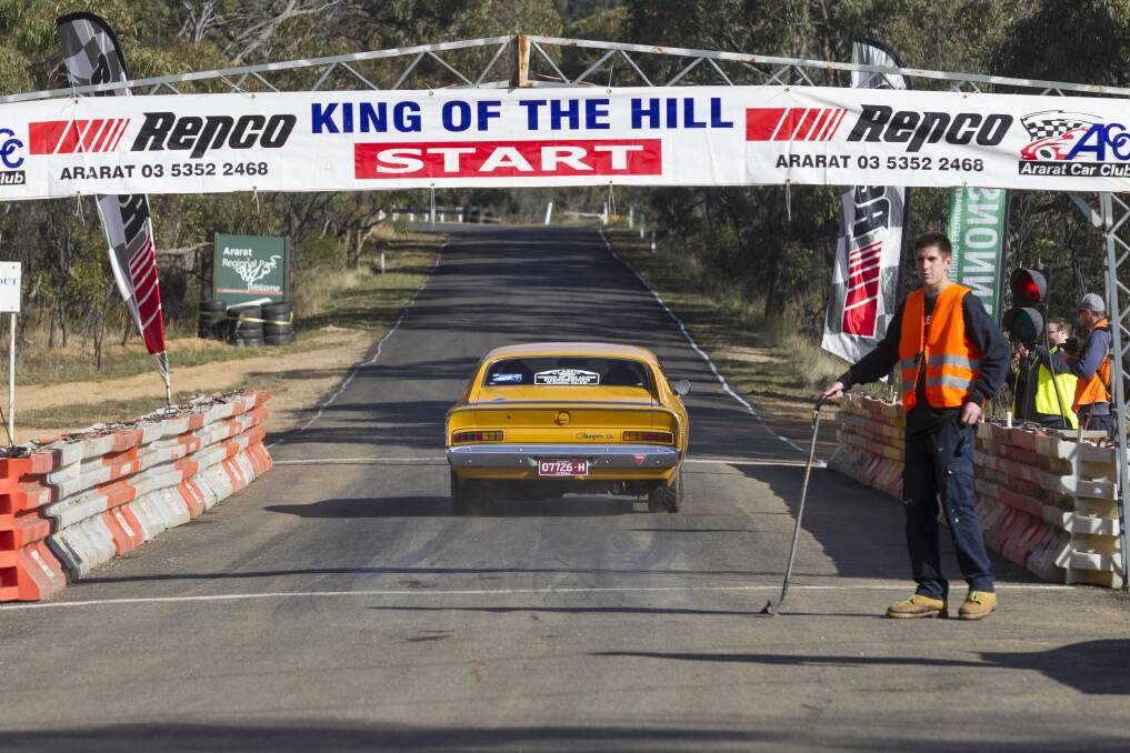GEARING UP: The barriers will make Ararat Hill Climb safer and open to more vehicle categories. Picture: PETER PICKERING