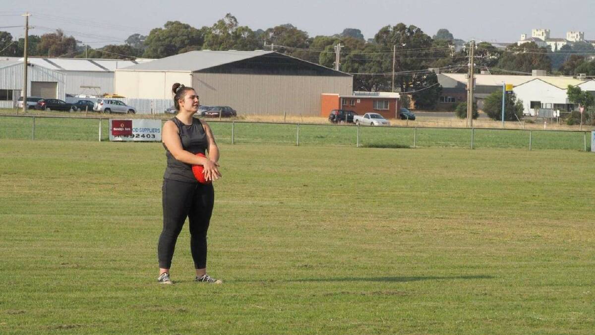 BACK ON GROUND: Ararat Storm Under 18 coach Isabel Kettle. Picture: CONTRIBUTED