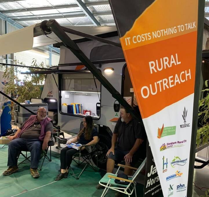 REACHING OUT: The Rural Outreach Program at the Wimmera Machinery Field Days. Picture: CONTRIBUTED