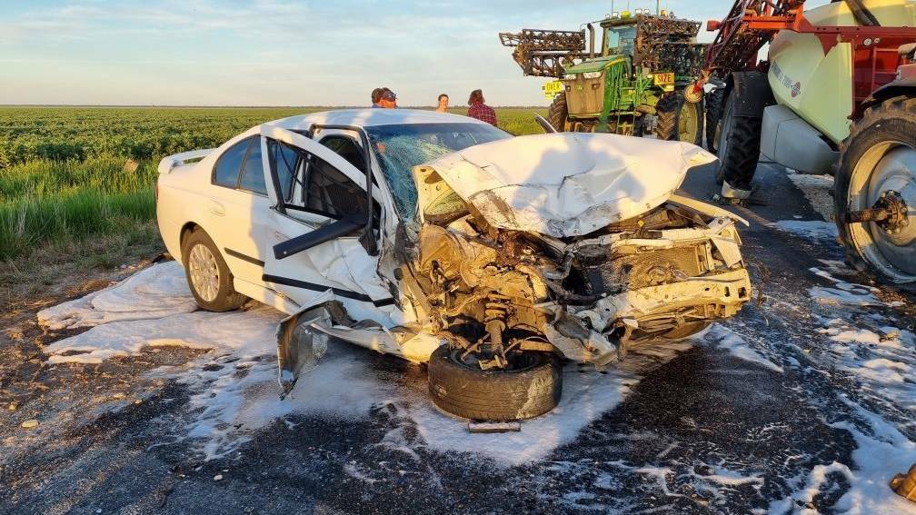 SAFETY: The wreckage from a crash in on Wal-Wal Road on October 27, 2021, which did not result in a fatality. Picture: FILE