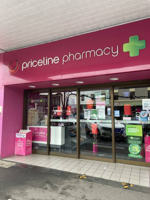 CLOSED: Priceline Pharmacy Ararat at 119 Barkly Street, was added to the growing list of regional exposure sites on Thursday. Picture: NICK SMITH
