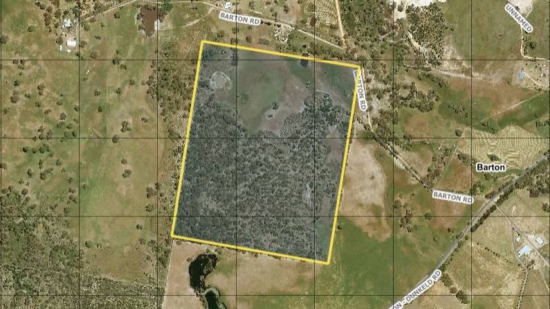PROPOSED: The site for the proposed sand quarry south west of Moyston. Picture: JOHN MITAS CONSULTING