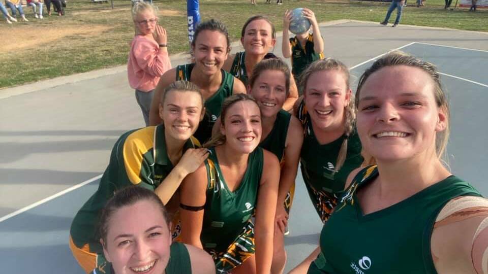WINNERS ARE GRINNERS: The A Grade netball won their first game since Round 12 in 2018, 1,008 days ago. Picture: NAVARRE FOOTBALL NETBALL CLUB FACEBOOK PAGE