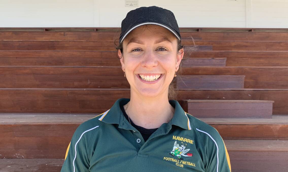 MISSED IT: Shae Hannett is excited to be coaching the Navarre B grade side after a long wait in 2020. Picture: TALLIS MILES