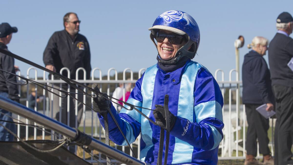 LEGEND: Kerryn Manning, pictured at the Ballarat Pacing Club in 2021, has had a harness racing series named in her honour. Picture: ADAM TRAFFORD/BALLARAT COURIER