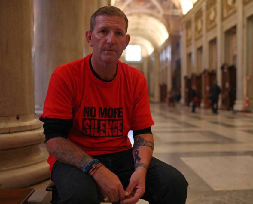 SURVIVOR: Paul Levey travelled to Rome with other survivors in 2016.