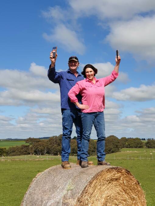 NO SIGNAL: Mayor Jo Armstrong and Pete Armstrong on their property. Picture ARARAT RURAL CITY COUNCIL
