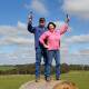NO SIGNAL: Mayor Jo Armstrong and Pete Armstrong on their property. Picture ARARAT RURAL CITY COUNCIL
