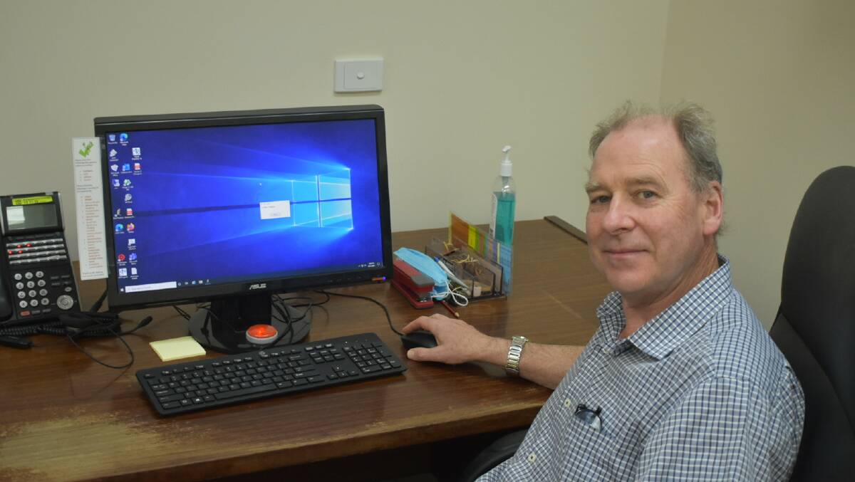 FINISHING: Dr Pope putting the final touches on his illustrious career. Picture: JAMES HALLEY