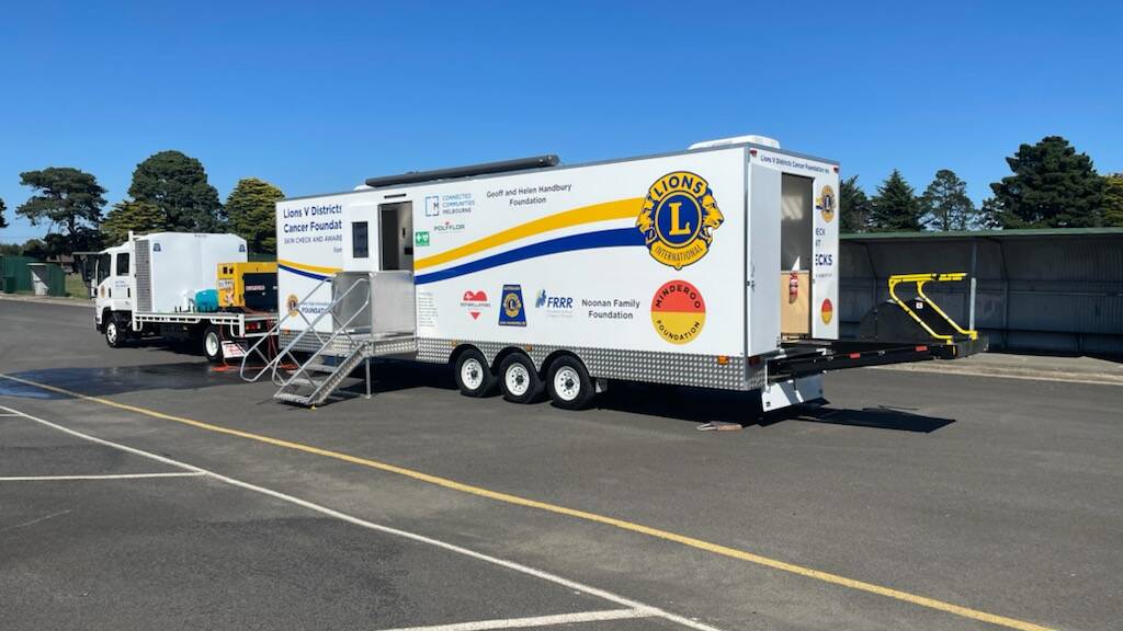 CHECK-UP: The Lions Club of Ararat are proud to announce the skin check van will be visiting Ararat on November 4 and 5. Picture. CONTRIBUTED, LIONS CLUB OF ARARAT