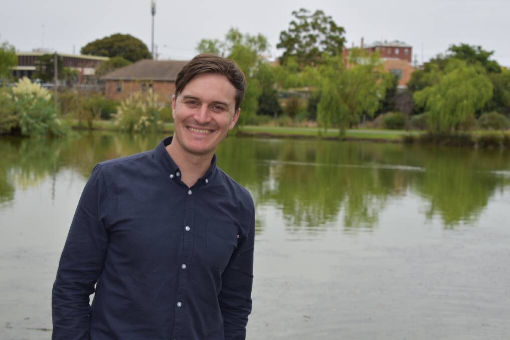 RUN: Independent candidate for Wannon Alex Dyson. Picture: JAMES HALLEY.