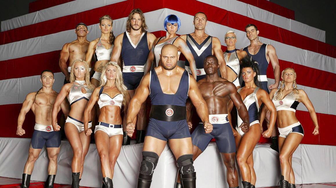 The cast of Gladiators 2008 reboot. File picture