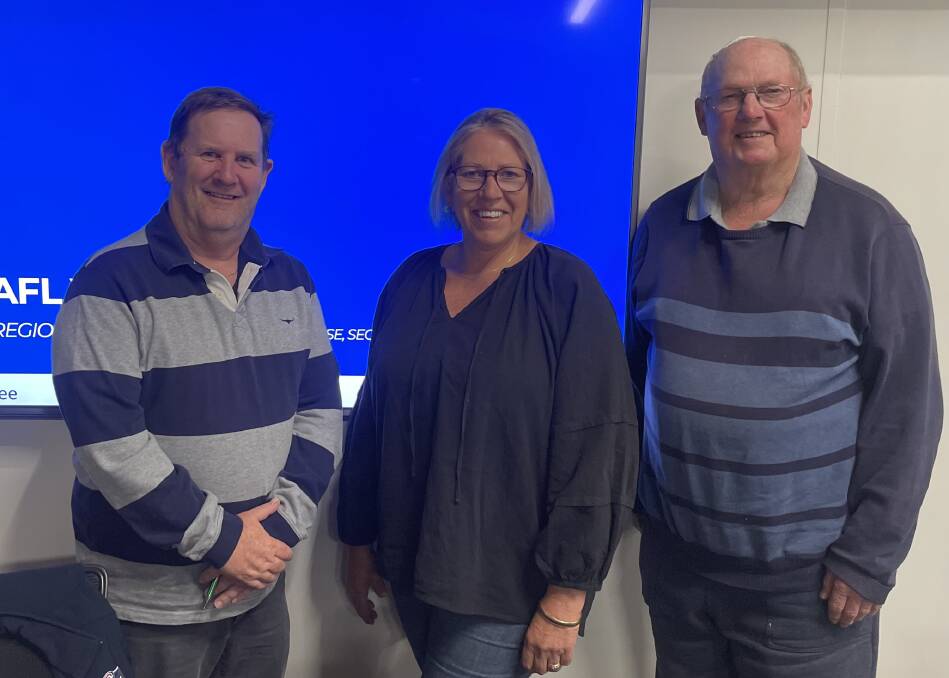 Grant Kuchel (Chair), Gaynor Baker, Jeffery Both have been appointed to AFL Victoria's region council for the Wimmera Mallee. Picture supplied