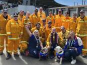 The Western Bulldogs gave tickets to 100 CFA volunteers as a way of saying thanks for their efforts. Picture supplied