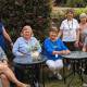 EGHS Residents Support Group members Linda Kerr, Mieke Hunt, Sandra Dickeson, Janette Hawley, Chris Clark, Heather Steedman, president Marlene Goudie and Marg Spong with the new outdoor garden settings at Garden View Court. Picture supplied