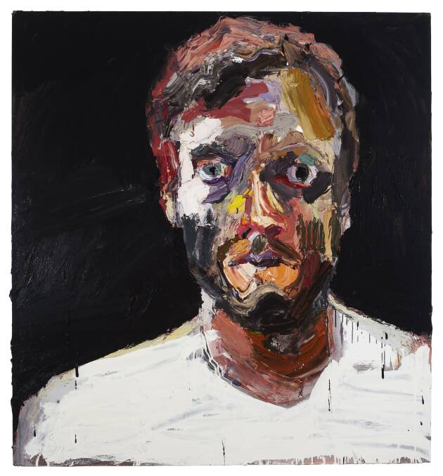 Self portrait: Ben Quilty after Afghanistan 2012. Private collection, Sydney.