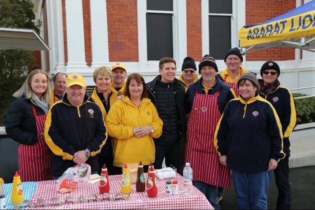 SERVICE: Recently the Lions Club of Ararat gave Sam Mac and the team from Channel 7's Sunrise a breakfast to remember.