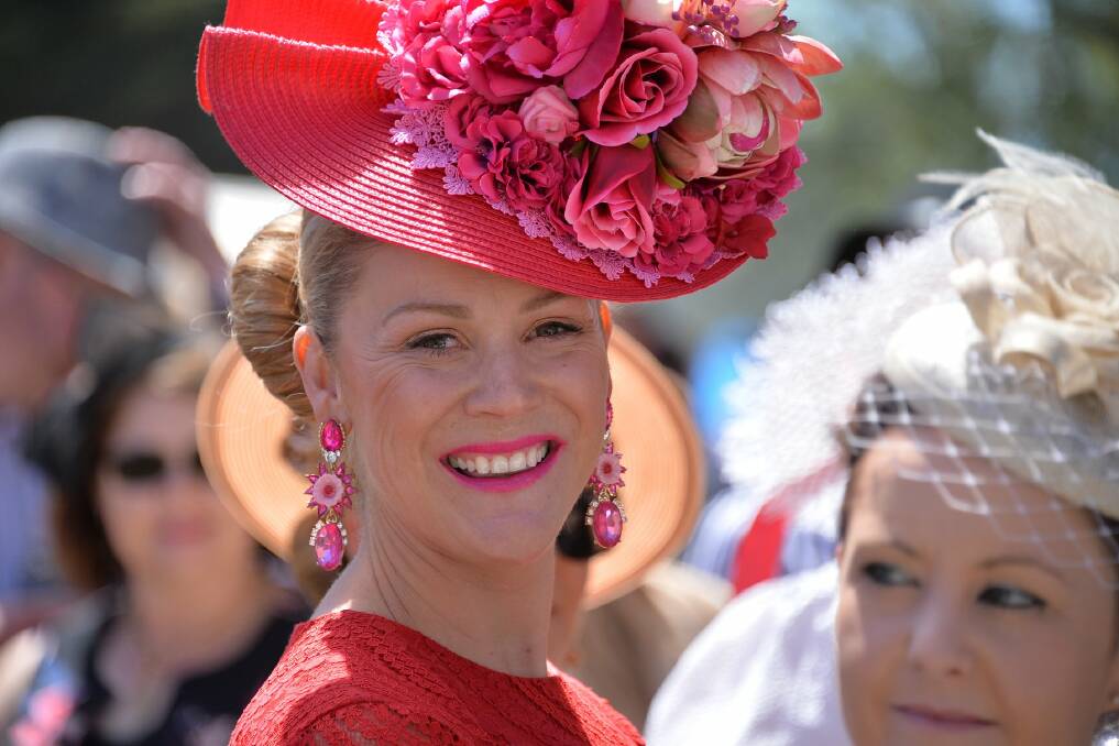 Horsham's Melanie Wade at Dunkeld Races last year. Picture: COUNTRY RACING FASHION 